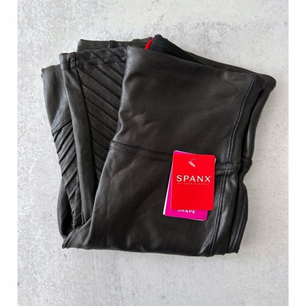 Spanx Faux Leather Moto‎ Leggings